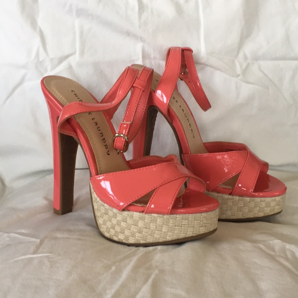 Soft pink Chinese laundry heels. Worn once!